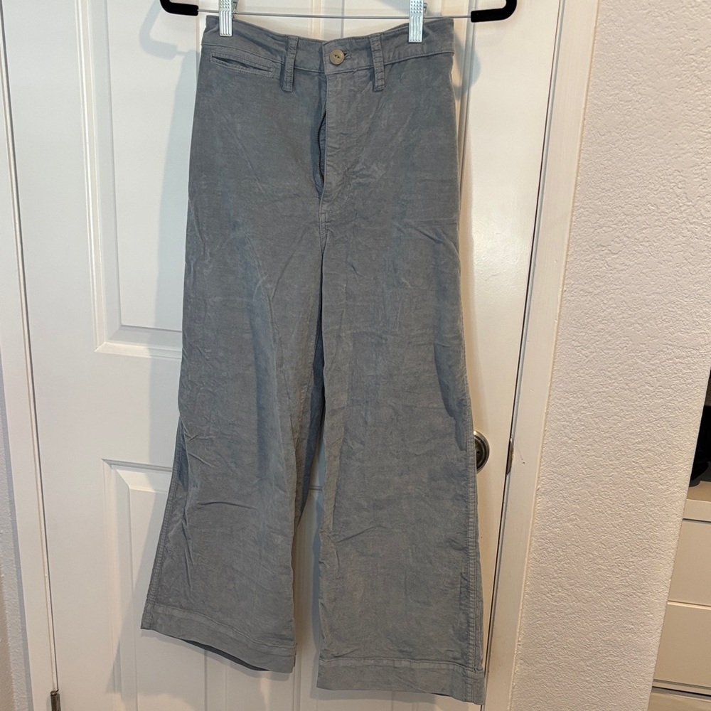 Madewell Gray Wide-Leg Pants